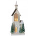 CHIESA INNEVATA C/ALBERI E 10 LED CM.24X15X63H (2pz)